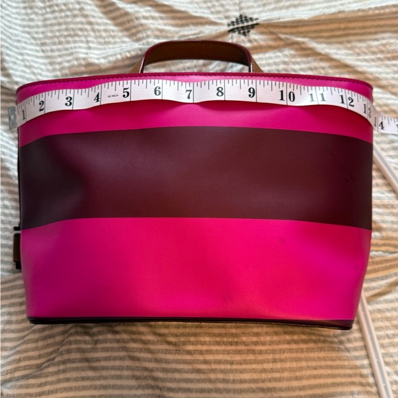 kate spade Hot Pink and Brown Stripe Tote - Picture 8 of 8